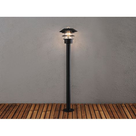 LED Wegeleuchte Außenlaterne aus Aluminium Schwarz, Höhe 98cm (1/5)
