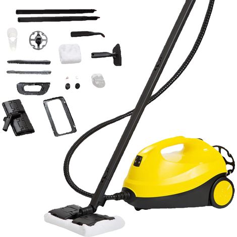 Limpiadora a vapor, depósito de agua de 1,8 L, 50 minutos de limpieza continua, 220 V (1/2)
