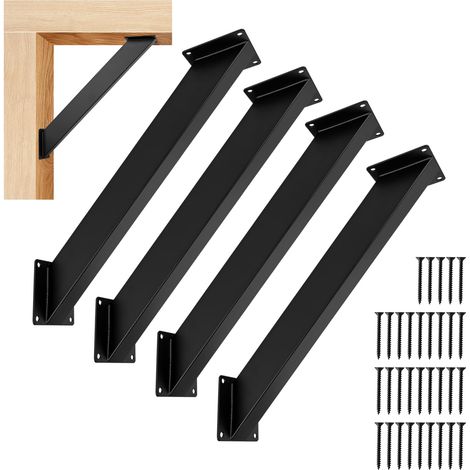 Lot de 4 Équerres d'angle à 45 degrés - Pergola Bois Support Poteau / Connecteur de Poteau / Connecteur d'angle - Support d'angle pour Poutres (1/5)