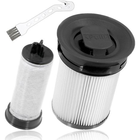 Lot de 2 filtres HEPA de rechange compatibles avec l'aspirateur balai sans sac Triflex HX1 (1/5)