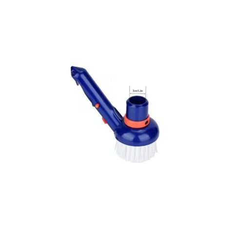 Brosse de piscine, brosse d'angle de marche pour piscines, spas, spas de fond, bains à remous - Crezuo