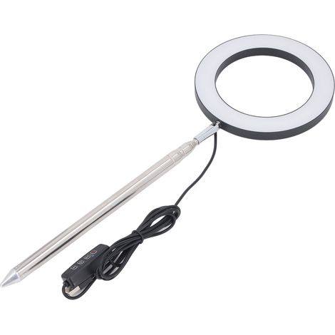Lampe culture plante plein spectre noire réflecteur 6 pouces réglable en hauteur 26,5-165 cm programmateur 3h/9h/12h 10 intensités (1/5)