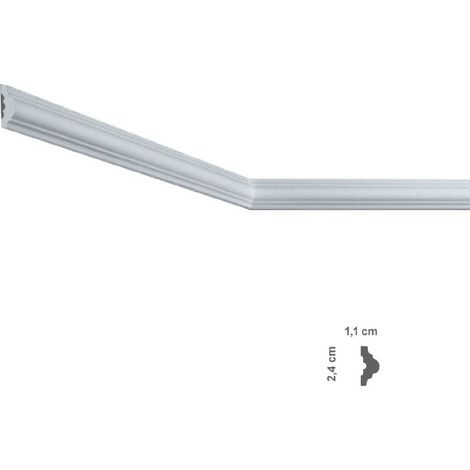 CORNICE DECORATIVA PER SOFFITTO mod. I803 - mm. 11 x 24 x 2 mt