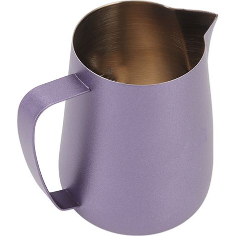 Tasse à mousser le lait en acier inoxydable 420 ml (14 oz) - Violet
