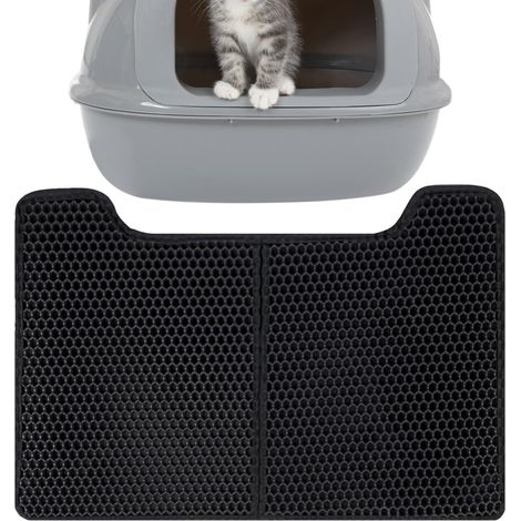 Tapis pour Litière de Chat - Anti - Dérapant Imperméable aux Urines - Tapis (1/5)