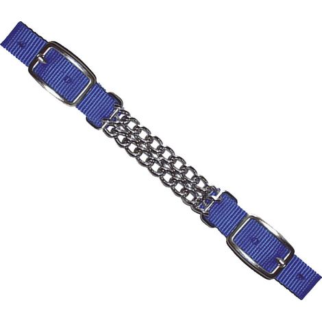 Marrone - Barbozzale en nylon avec double chaîne métallique