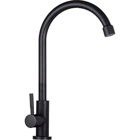 Rubinetto monoforo per cucina, rubinetto per bagno, rubinetto rotante per acqua fredda - XS4 -