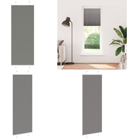 vidaXL Plissee Anthrazit 80x200 cm Stoffbreite 79,4 cm Polyester (1/5)