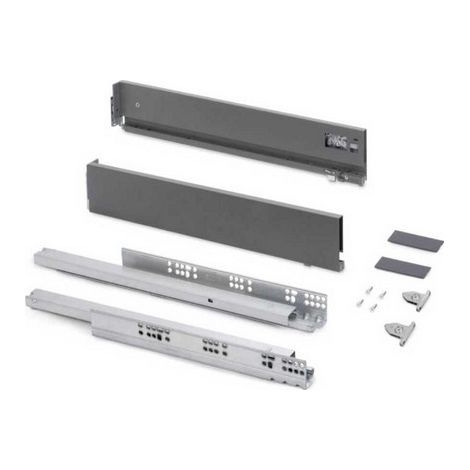COPPIA RICAMBIO GUIDE CASSETTI ELEGANCE 93X400 H.93 x P.400 mm