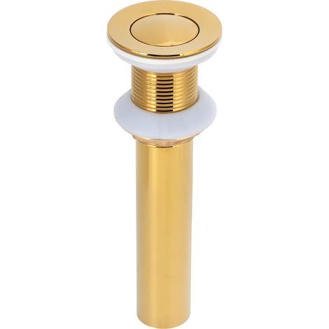 Or évier Drain Anti-obstruer Salle de Bains Robinet Lavabo Bouchon (Petit rebond avec des trous) (Petit rebond sans trous) (1/5)