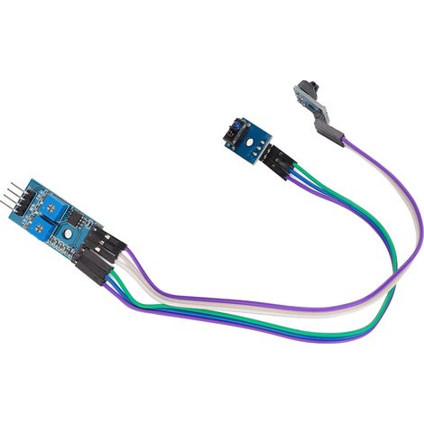 Module de traçage bidirectionnel, capteur de détection d'obstacles avec lignes noires et blanches pour voiture intelligente (1/5)