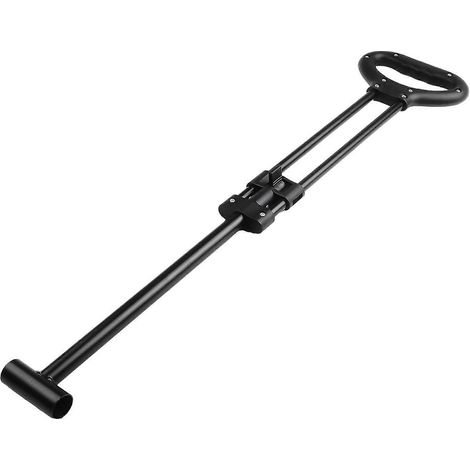 Poignée télescopique de rechange pour chariot de camping tige acier rétractable 54-79 cm poignée 17 cm compatible modèles carrés (1/5)