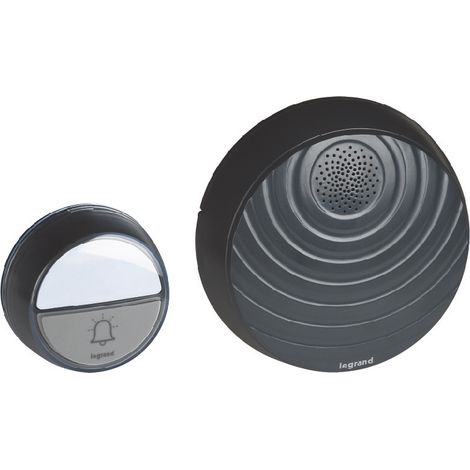 Legrand - Kit carillon radio sans fil Confort à piles - anthracite