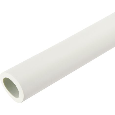 Tube d'Isolation en Mousse pour Tuyau, Conduits Isolants Thermique 61cm/24", Tuyaux Caoutchouc en Mousse ID 22mm OD 32mm pour Support Poignée Chauffage Tube Climatisation, Blanc (1/5)
