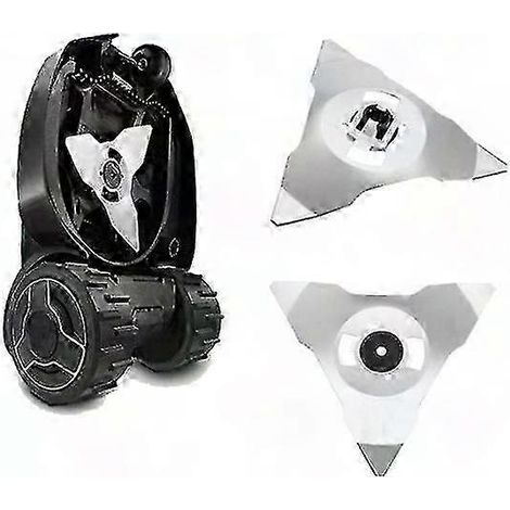 Set mit 2 Ersatzmessern aus Edelstahl für Robomow Mähroboter, kompatibel mit den Modellen RS, TS, MS, RC, TC und MC (1/2)