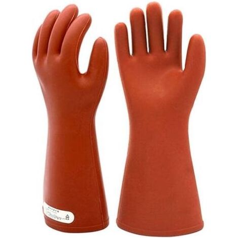 Gants en caoutchouc isolé électriques électricien 12kv haute tension de protection de protection des gants de protection isolant pour femme de lineman femme (1/4)