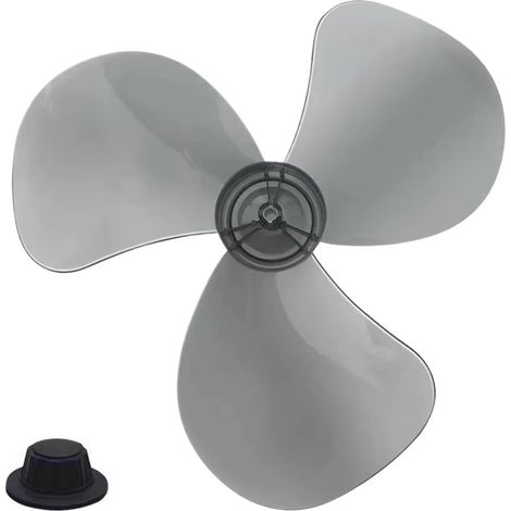 Hélice Ventilateur Remplacement 35cm - 3 Pales Et Capot Écrou Inclus - Pièce Détachée Durable En Plastique PP - Ventilateur Colonne, Sol, Bureau (1/5)