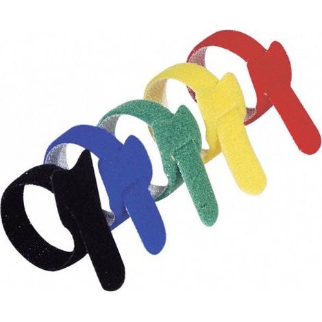 Magic Velcro Tie 125mm SCHWARZ ( 20 Stück )