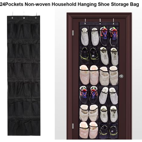 Wandorganizer aus Vliesstoff mit 24 Fächern für Schuhe, zum Aufhängen über der Tür, platzsparend, praktisches Regal (1/5)