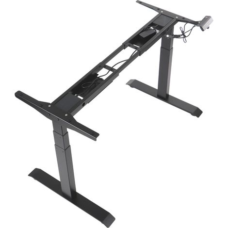 Estructura metálica de un escritorio (mesa) con ajuste eléctrico de altura, eléctrico PRATO 04-3T/B NEGRO (1/5)
