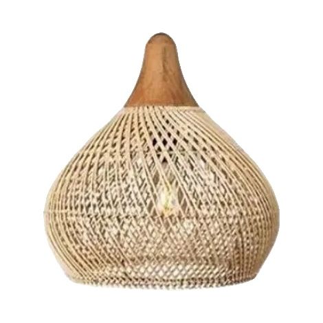Suspension, Design Fait Main, Éclairage Style Vintage, D50xH50CM Beige, Pas d'ampoule-b (1/2)
