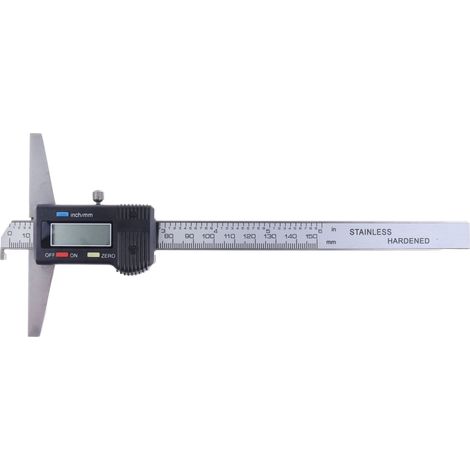 Jauge de profondeur RS PRO, Impérial et Métrique, 150mm max ( Prix pour 1 ) (1/5)