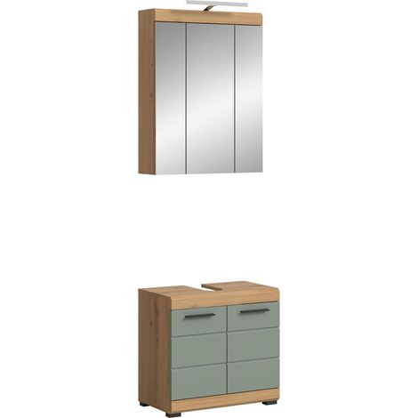 Scout Badmöbelset S17 Salbeidekor, Eiche Dekor. (1/5)