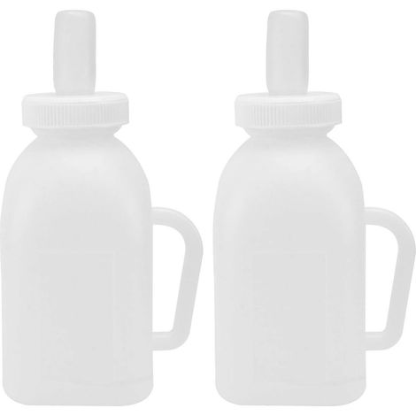 Ensemble de biberons pour l'alimentation du bétail (4 ensembles, 1 L chacun) pour agneaux et veaux (1/5)