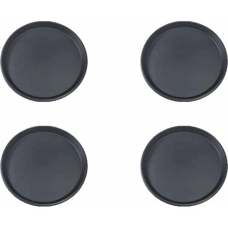 Lot de 4 Moules à Pizza Ronds en Acier Inoxydable Antiadhésif - Plaque de Cuisson Uniforme pour Pizza, Focaccia et Pâte Levée - Ustensile de Cuisine Familial (1/5)