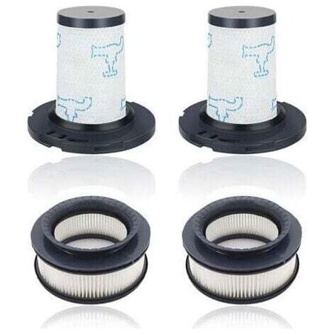 Filtre réutilisable pour aspirateur, compatible avec Rowenta X-Force Flex 11.60 12.60 14.60 15.60, filtre de remplacement, 2 filtres pré-moteur + 2 filtres post-moteur, remplace ZR009007, ZR009008. (1/4)
