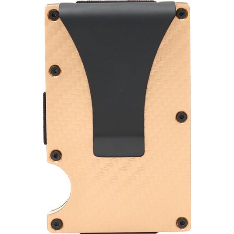 Porte-cartes de visite rayé doré, boîte de rangement élégante pour hommes et femmes, motif mode x-11E (1/5)