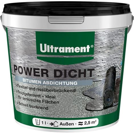 ULTRAMENT Power Dicht, Schwarz, 1 Ltr (1/3)