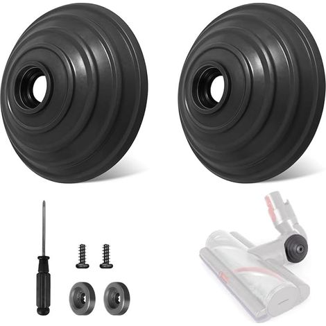 SQLJYU Roue à Bille de Rechange pour Dyson Aspirateur Pièces Détachées, Compatible avec V6 V7 V8 V10 V12 DC58 DC59 DC62 DC72 DC74 SV10 SSV12 SV20 - Accessoire de Brosse de Sol à Roulettes (1/5)