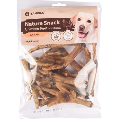 Friandise naturel pattes de poulet 200 g pour chiens - Flamingo (1/3)