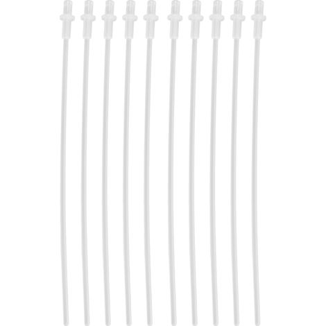 50 pièces Tubes d'Insémination Artificielle Transparents 10 pouces Jetables pour Chiens et Moutons