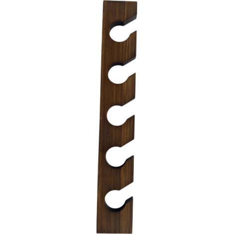 Porte-chapeaux présentoir mural vertical pour casquettes, idéal pour la porte d'un placard ou d'une chambre.Couleur bois de noyer (1/5)