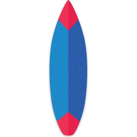 Planche de surf décorative blue lagoon (1/4)