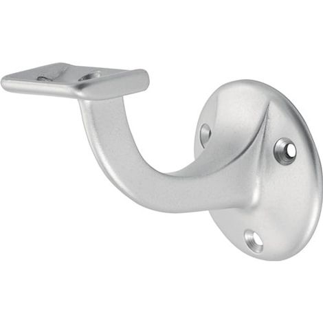 hermeta Handlaufträger 3502 Alu.silberf.elox.D.Wandplatte 56mm ger.Auflage - 3502-01E