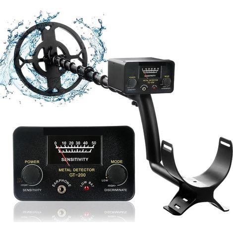 Détecteur de métaux pour adultes Treasure Hunter GT200 détecteur de métaux professionnel haute sensibilité souterrain fer métal or détecteur réglable Étanche professionnelle améliorée de plus grande p (1/5)