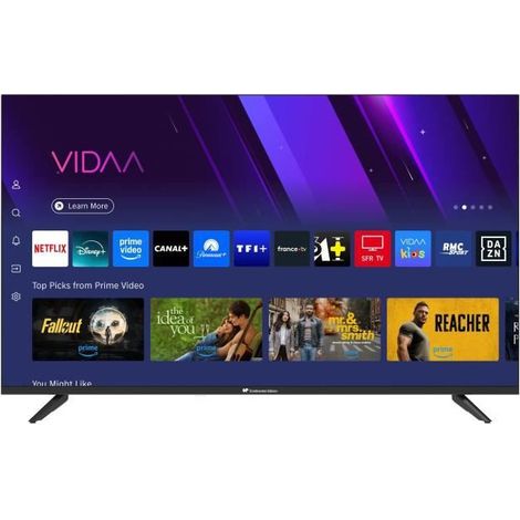 TV QLED - CONTINENTAL EDISON - CELED43SVQLD25B6 - 43'' (109 cm) - UHD 4K 3840x2160 - SMART VIDAA - 3xHDMI - 2xUSB