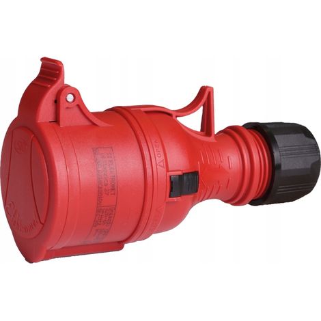Presa portatile 16A 4P 400V rossa con connettore a vite GPP TIPO B 16/4 IP44 921881 (1/3)
