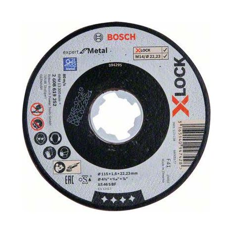 Experte für Metall X-LOCK Trennscheibe  BOSCH 2608619252