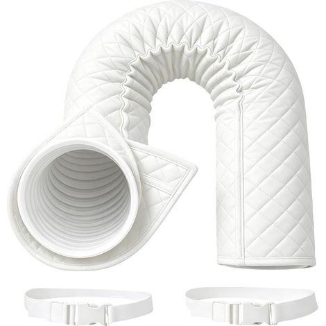 GDHZS-  Protection Portable pour Tuyau de Climatisation, Gaine Isolation Climatiseur Enveloppe Isolante Triple Couche Ajustable pour Diamètre 13cm et 15cm (1/5)