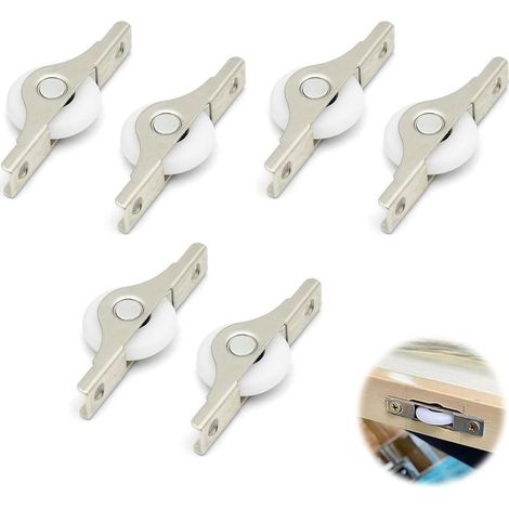 Mini Roulettes en Caoutchouc Souple, Petite Roulette pour Meuble, Mini Roulettes Directionnels, Roulette Fixe en Plastique et Métal, Billes pour Meubles roulettes Fixes, Roulettes pour Meubles (1/5)