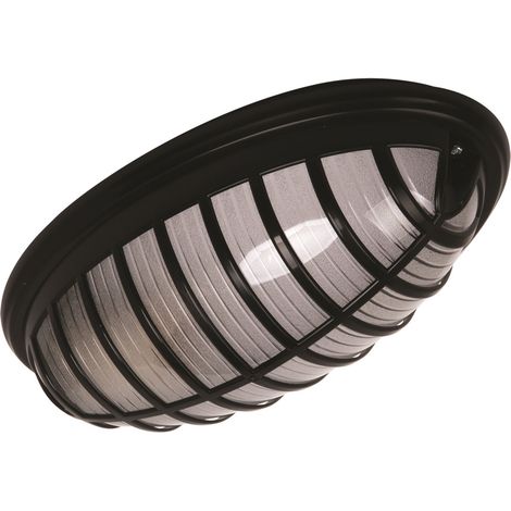 Plafonnier extérieur industriel noir ovale E27 IP54 Struhm (1/2)