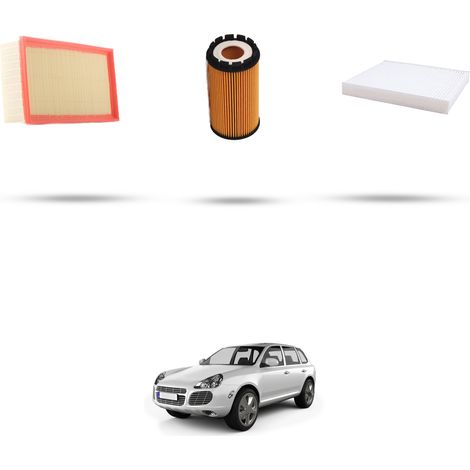 Kit tagliando 3 filtri compatibile con Porsche Cayenne I (955) 3.2 V6 184kw dal 2003 (1/5)
