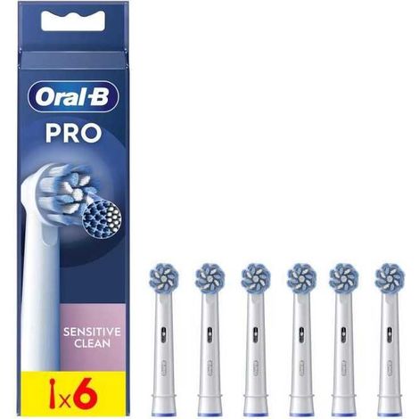 ORAL-B Brush Head - Pack of 6 brush heads - Sensitive Clean - For electric toothbrushes (1/3)