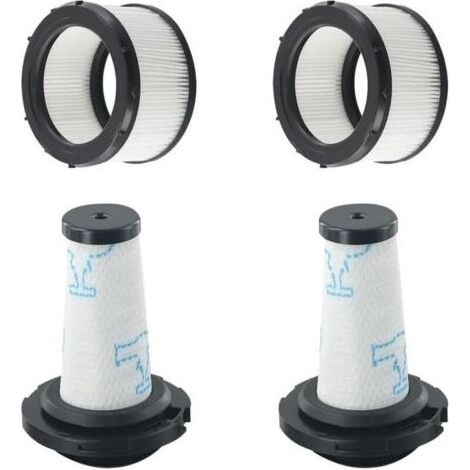 Pair Filtres pour Rowenta X-FORCE FLEX 9.60 et X-NANO ESSENTIAL RH20xx, 2 préfiltres + 2 filtres moteur pour Rowenta X-FORCE FLEX 9.60, Filtres de rechange pour ZR00907/908 RH98XX/99XX (1/5)