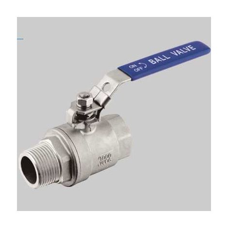 VALVOLA A SFERA M/F IN ACCIAIO INOX LUCCHETTABILE - 3/4