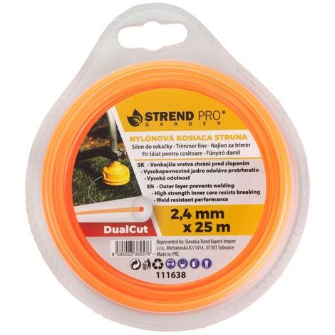 Trimmerfaden DualCut DBR 2,4 mm, L-25 m, rund